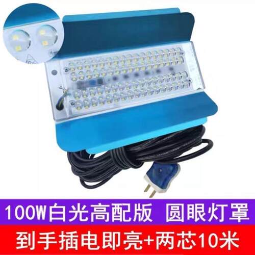 LED碘钨灯新款超亮防水工地照明灯带线户外节能等防爆电雾灯强光