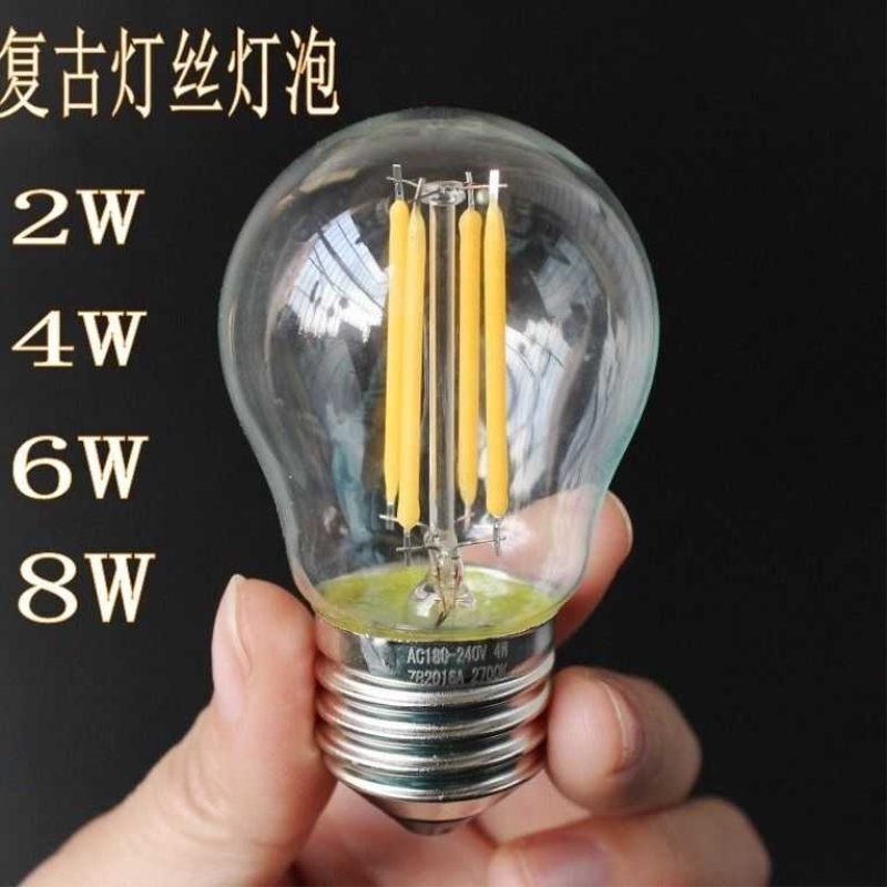 LED爱迪生灯泡家用E27大螺口复古怀旧E14小螺口暖黄光仿钨丝灯泡