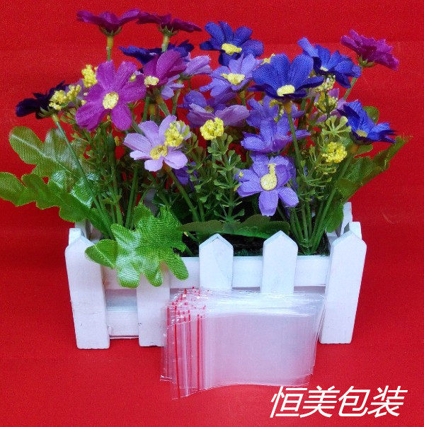 1号7x11双面5丝自封袋骨条尼龙包装袋照片电子花茶样品袋