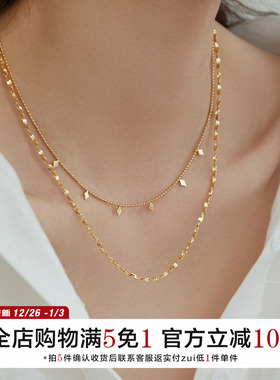 有北手作高级设计感双层叠戴项链