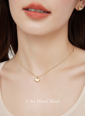 小众轻奢高级感锁骨链爱心项链
