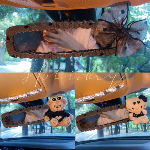 可爱后视镜套汽车安全带护肩套