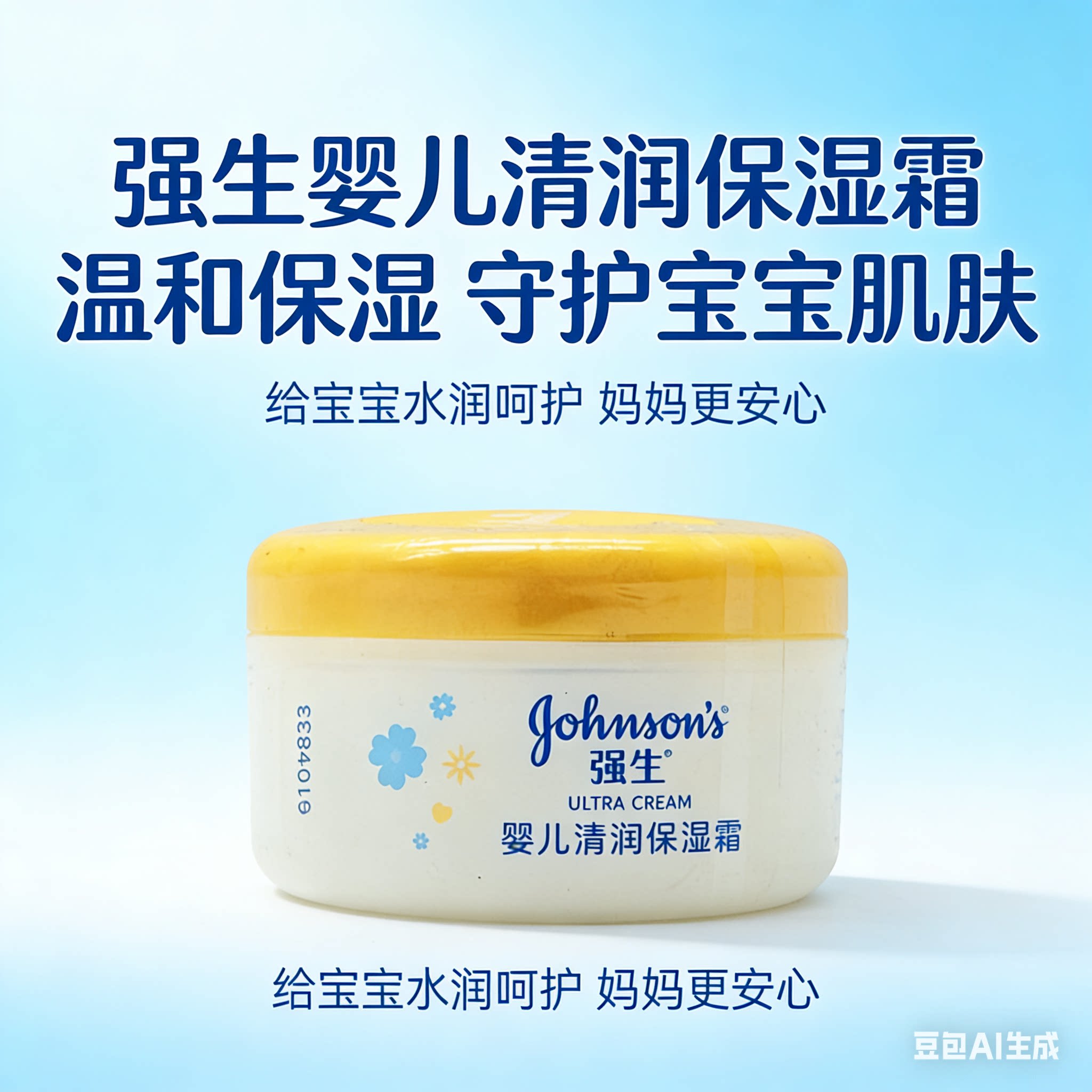 强生婴儿清润保湿霜老款洋甘菊面