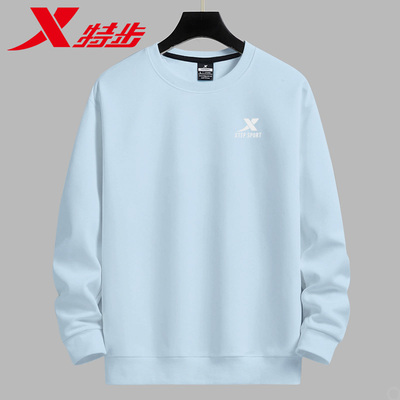 特步卫衣男春季新款休闲运动上衣