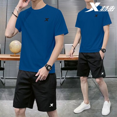 特步运动套装男士冰丝速干