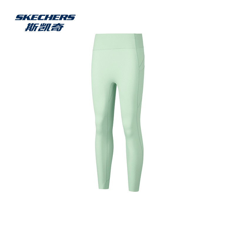 斯凯奇运动长裤女子高腰紧身九分裤科技功能抗菌舒弹吸湿速干休闲