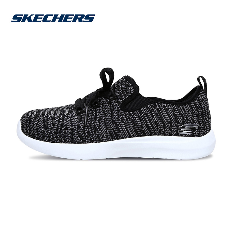 Skechers斯凯奇女鞋新款花纱布一脚套 轻质减震舒适休闲鞋 12877