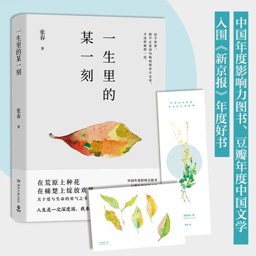 【赠有声卡片】一生里的某一刻2020新版 张春关于爱与生命的勇气之书 豆瓣年度文学入围新京报年度好书中国现当代文学散文小说书籍