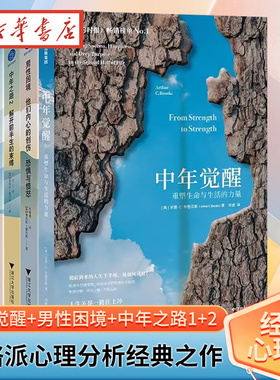 【全4册】中年之路1+2+男性困境+中年觉醒 重塑生命与生活的力量 詹姆斯·霍利斯等著 荣格派心理分析师经典之作 解答你的中年谜题