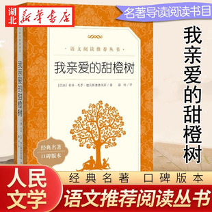 我亲爱的甜橙树 语文阅读推荐丛书 若泽·毛罗·德瓦斯康塞洛斯 七年级上册10-13岁小说外国文学五六年级小学生同步课外阅读书籍