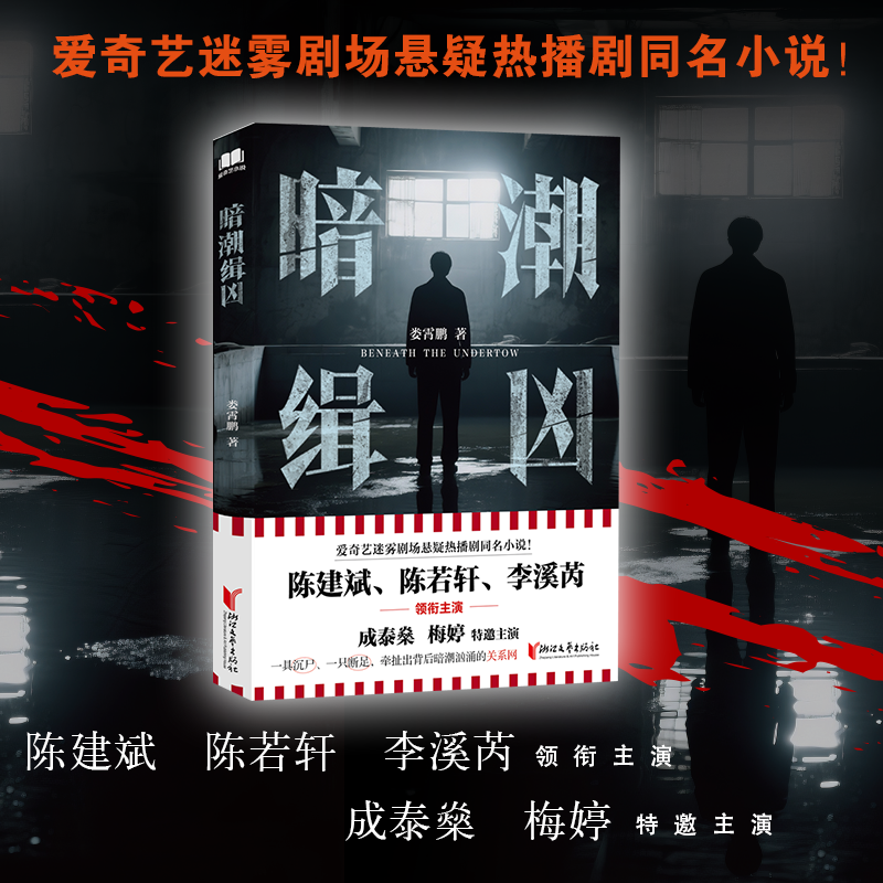 【赠主演明信片3张】暗潮缉凶 陈建斌、陈若轩、李溪芮领衔主演，成泰燊、梅婷特邀主演！爱奇艺迷雾剧场悬疑热播剧同名小说正版