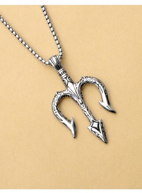 嘻哈项链欧美毛衣链雕花复古