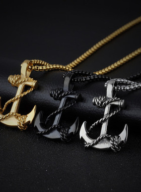 速卖通敦煌钛钢男士项链