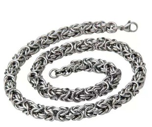 编织手工项链链条 锁骨链 灯笼链 钛钢毛衣链男士 饰品