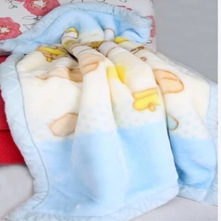 天天特价 新生婴儿毛毯拉舍尔绒双层加厚幼儿园午睡儿童毯冬季