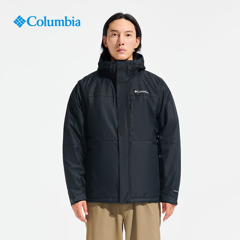 Columbia哥伦比亚户外男25秋冬新款热能保暖夹棉防水冲锋衣WE6558