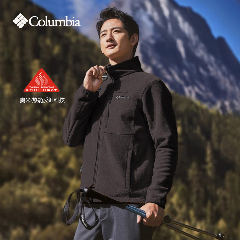 哥伦比亚25秋冬新款男士抓绒衣