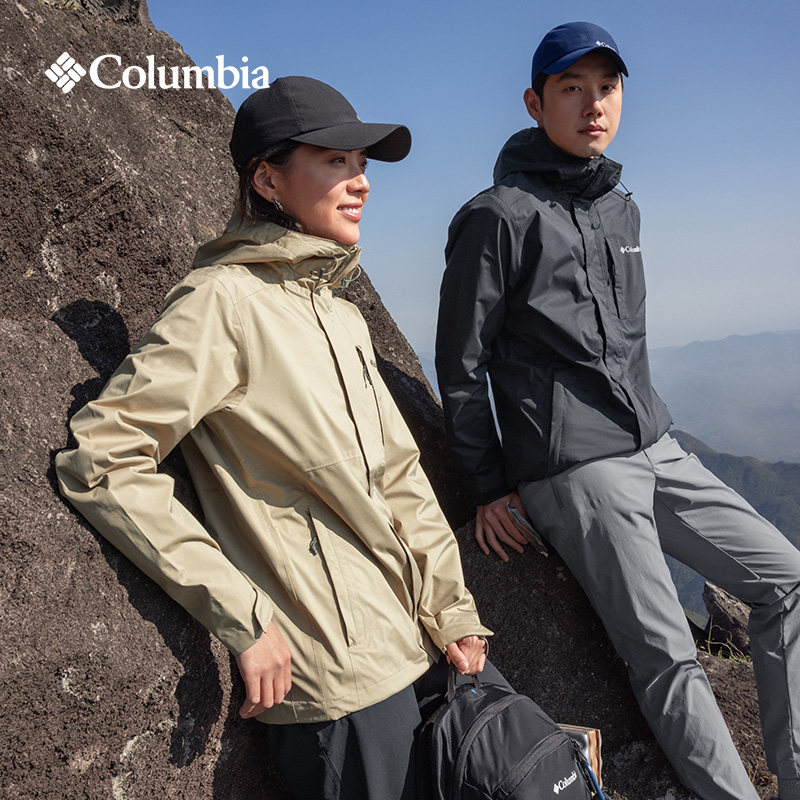 蒋奇明同款哥伦比亚户外冲锋衣