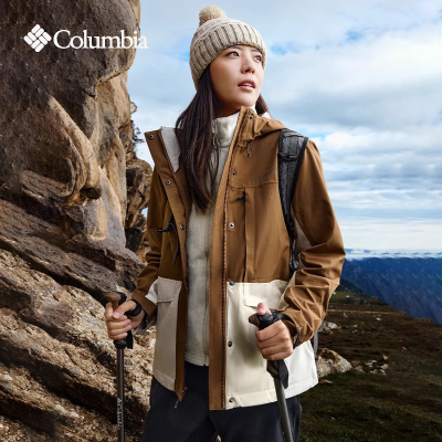 哥伦比亚防水保暖三合一冲锋衣