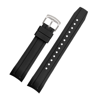 适配西铁城潜水表BN0190|0193|0201|CA0718-13E男款氟橡胶手表带