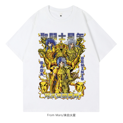 记點什么做旧水洗印花短袖T恤BF