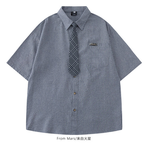 已经说腻休闲百搭夏季短袖衬衫