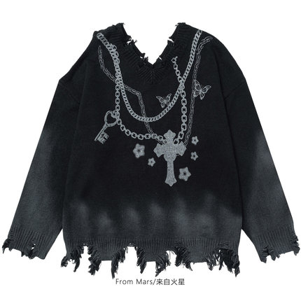 FromMars There are endless loose sweaters with holes in them