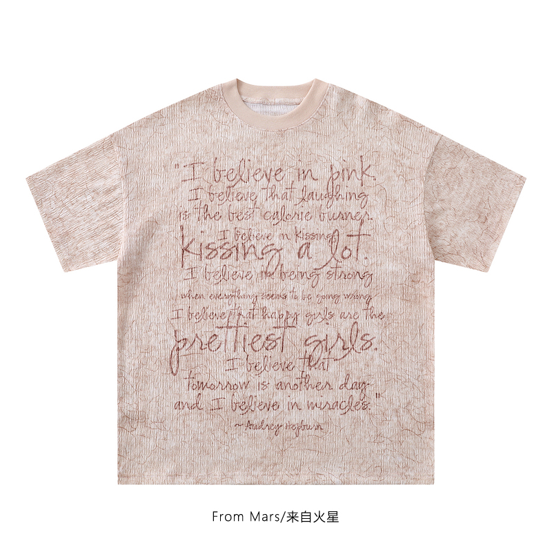 复古宽松情侣短袖百搭休闲T恤衫