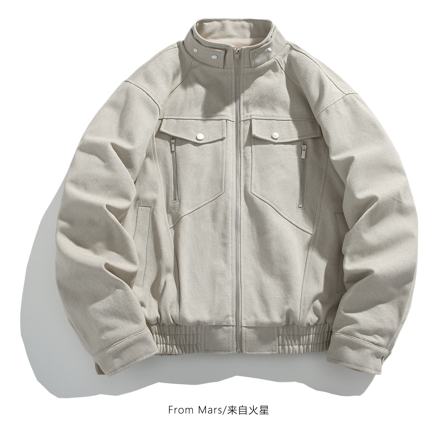 立领加绒加厚宽松百搭棉衣外套