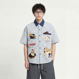 From Mars Sudden change loose short-sleeved shirt