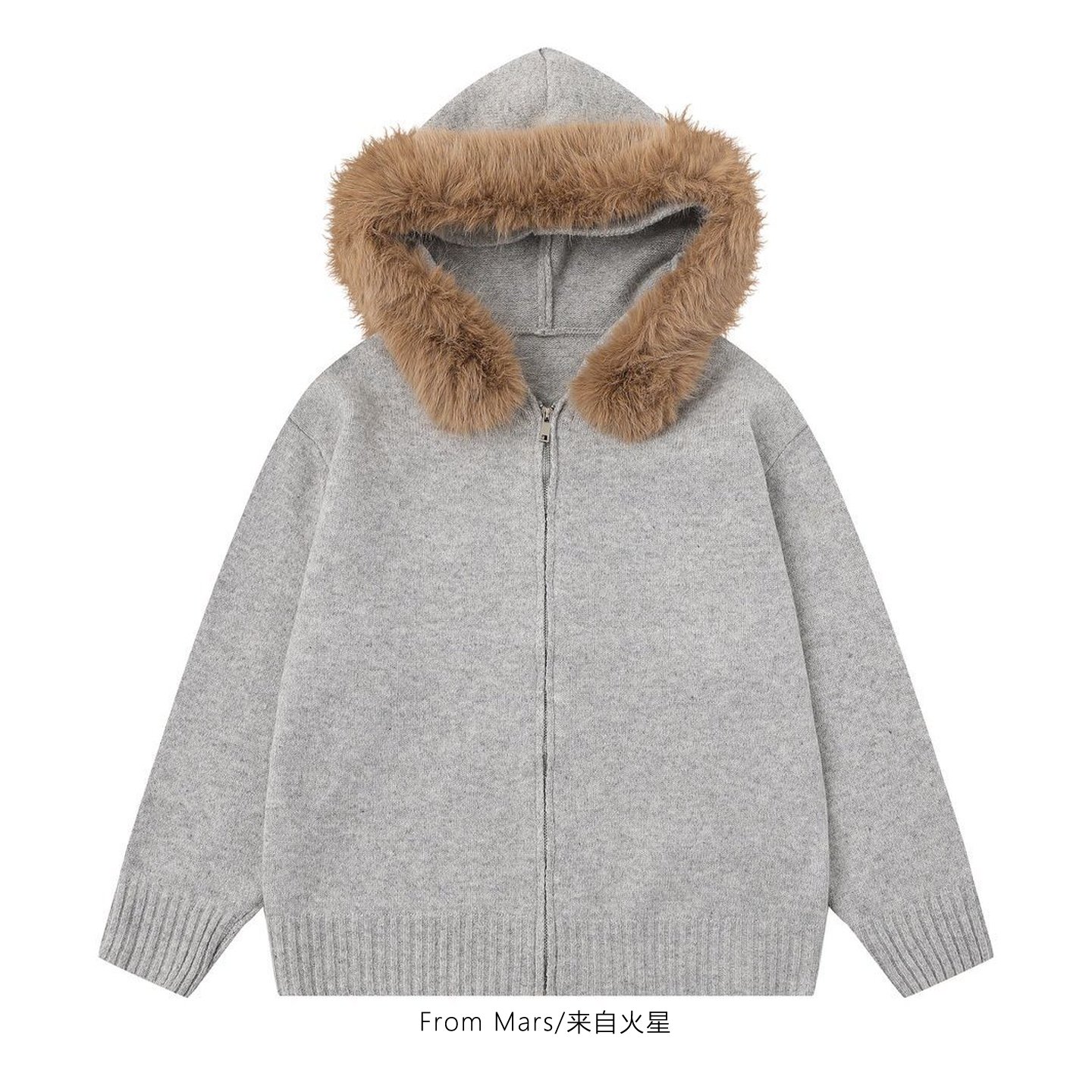 保持沉默开衫连帽毛衣外套女潮