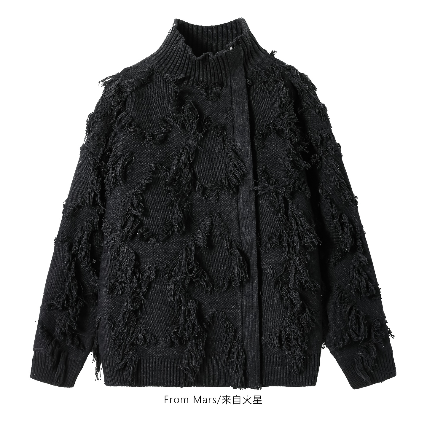 大吃一惊慵懒风拉链毛衣外套