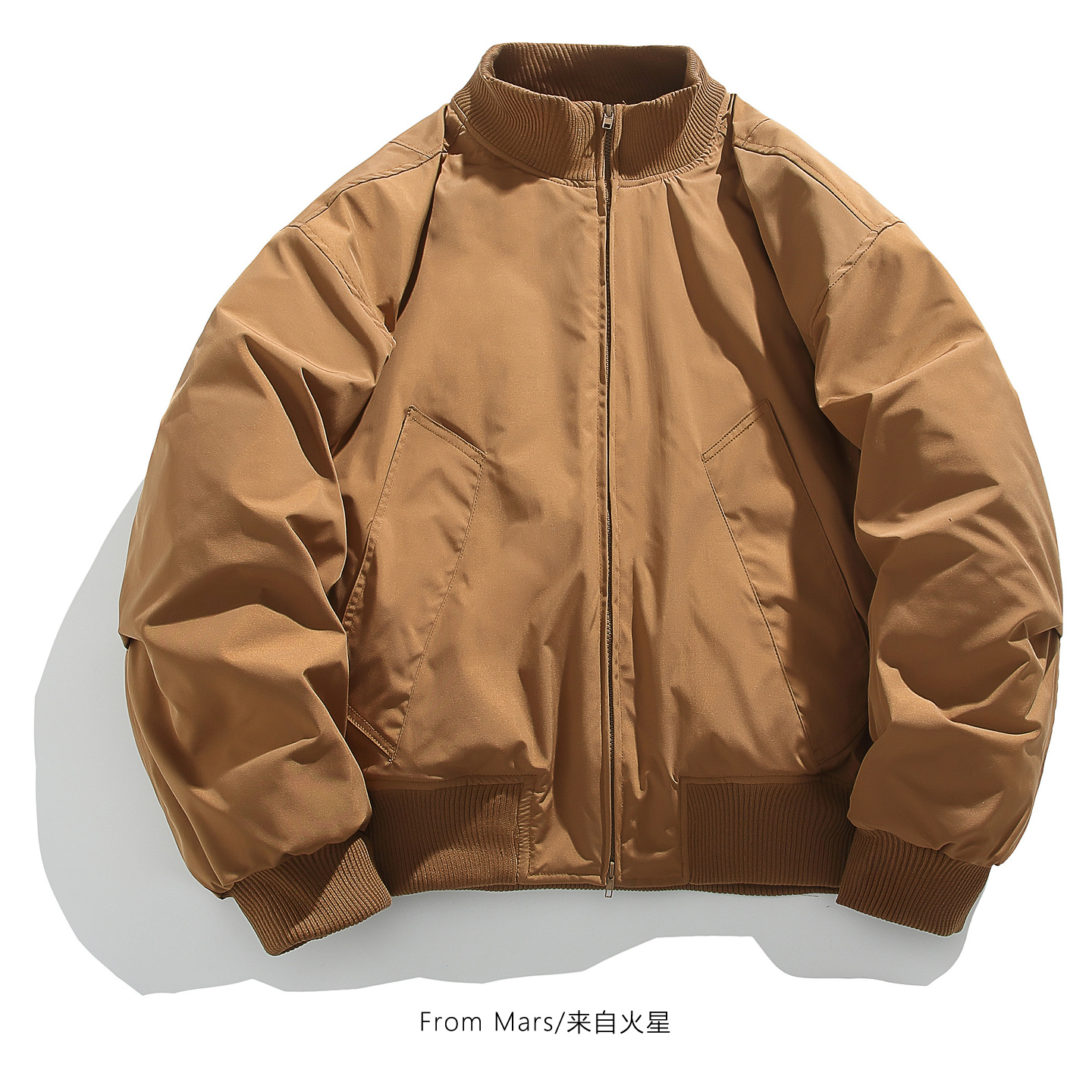 简约宽松立领加厚棉衣外套