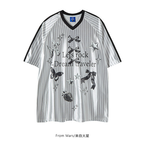 运动潮牌vintage夏季宽松短袖T恤