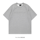 From T恤 潮牌vibe设计感字母纯色百搭宽松情侣短袖 Mars 时间有限