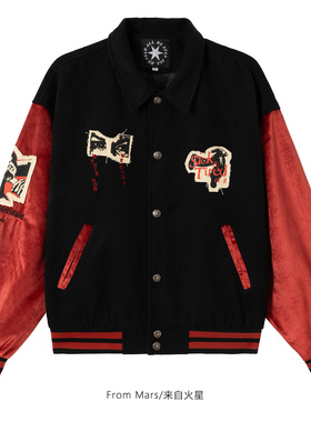 From Mars Record the current baseball uniform loose jacket