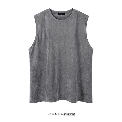 浪漫花语坎肩运动宽松无袖背心