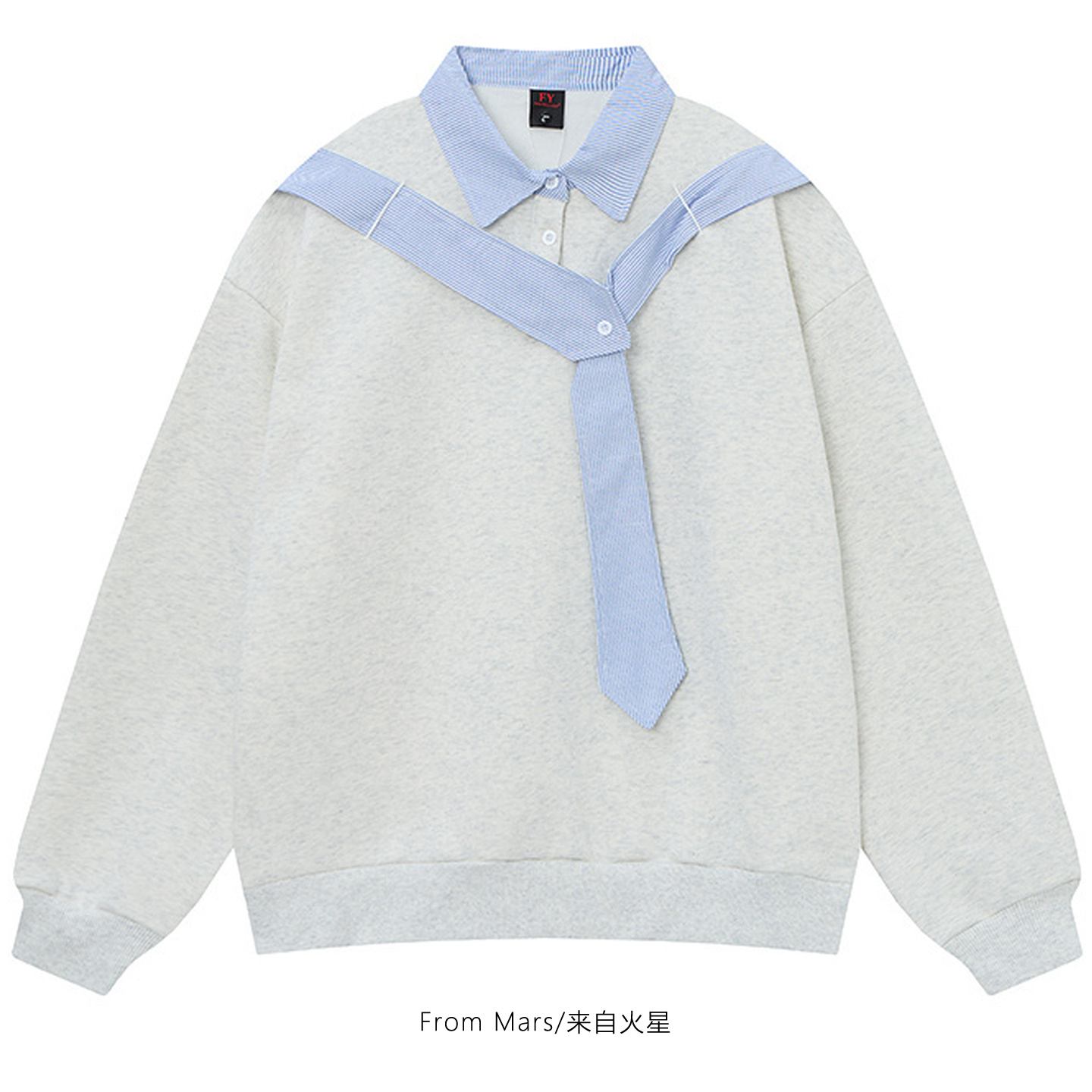 冷得很慢套头宽松长袖卫衣BF潮