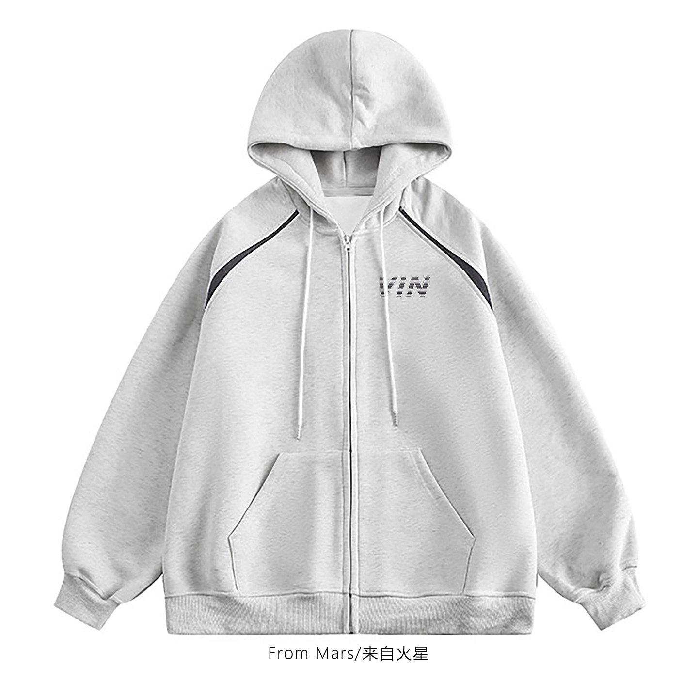 心情不悦休闲连帽宽松男女卫衣