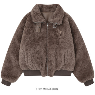 again lamb From lapel Meet velvet coat Mars