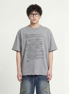 From Mars It's sunny, round collar and short-sleeved T-shirt