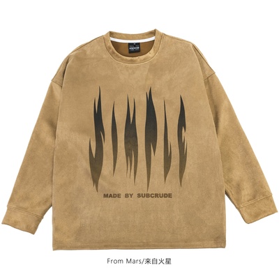 会有新的印花宽松百搭长袖卫衣