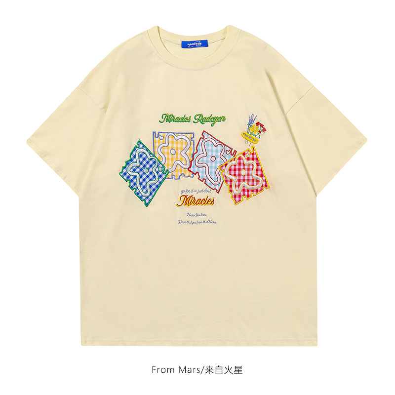 日系原宿风刺绣百搭学院风