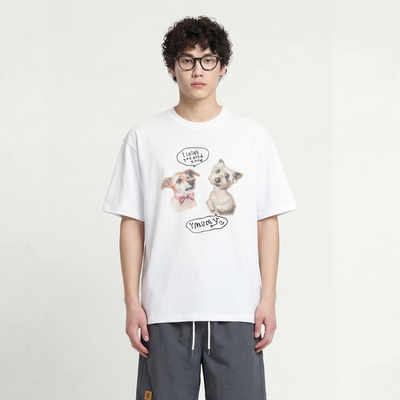 我很喜欢你宽松设计感短袖T恤BF