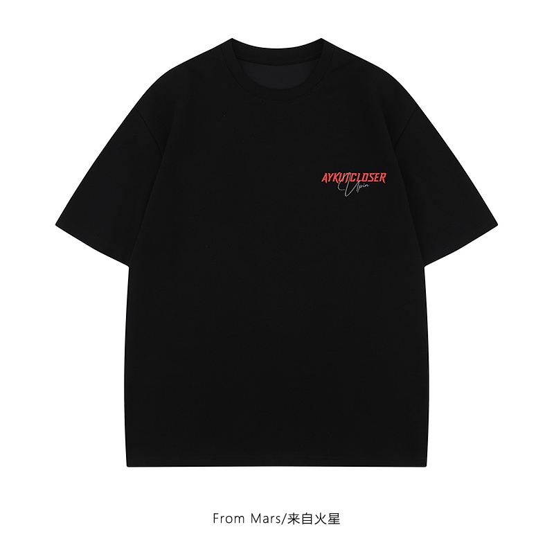 字母潮牌宽松夏季短袖T恤圆领