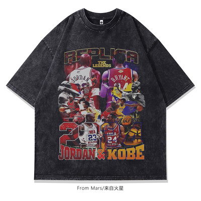 每一次突破水洗做旧宽松短袖T恤