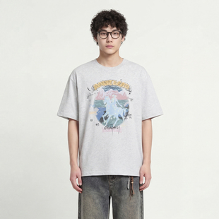 Snow Mountain Mars shirt sleeved Knight short From loose