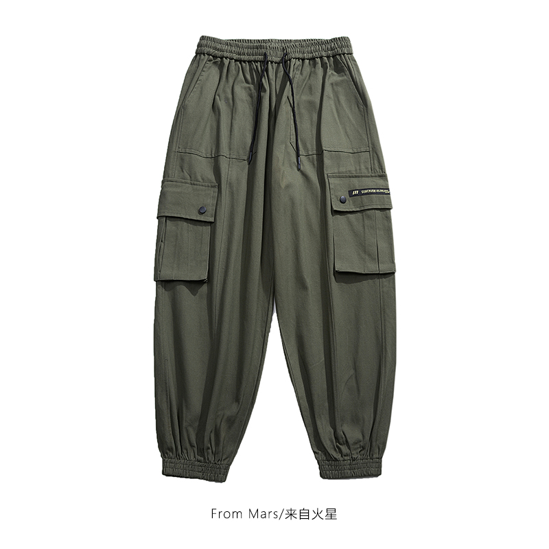 纯色痞帅宽松休闲百搭工装长裤