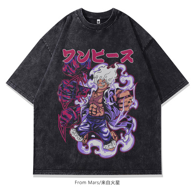 再找机会动漫印花宽松短袖T恤潮