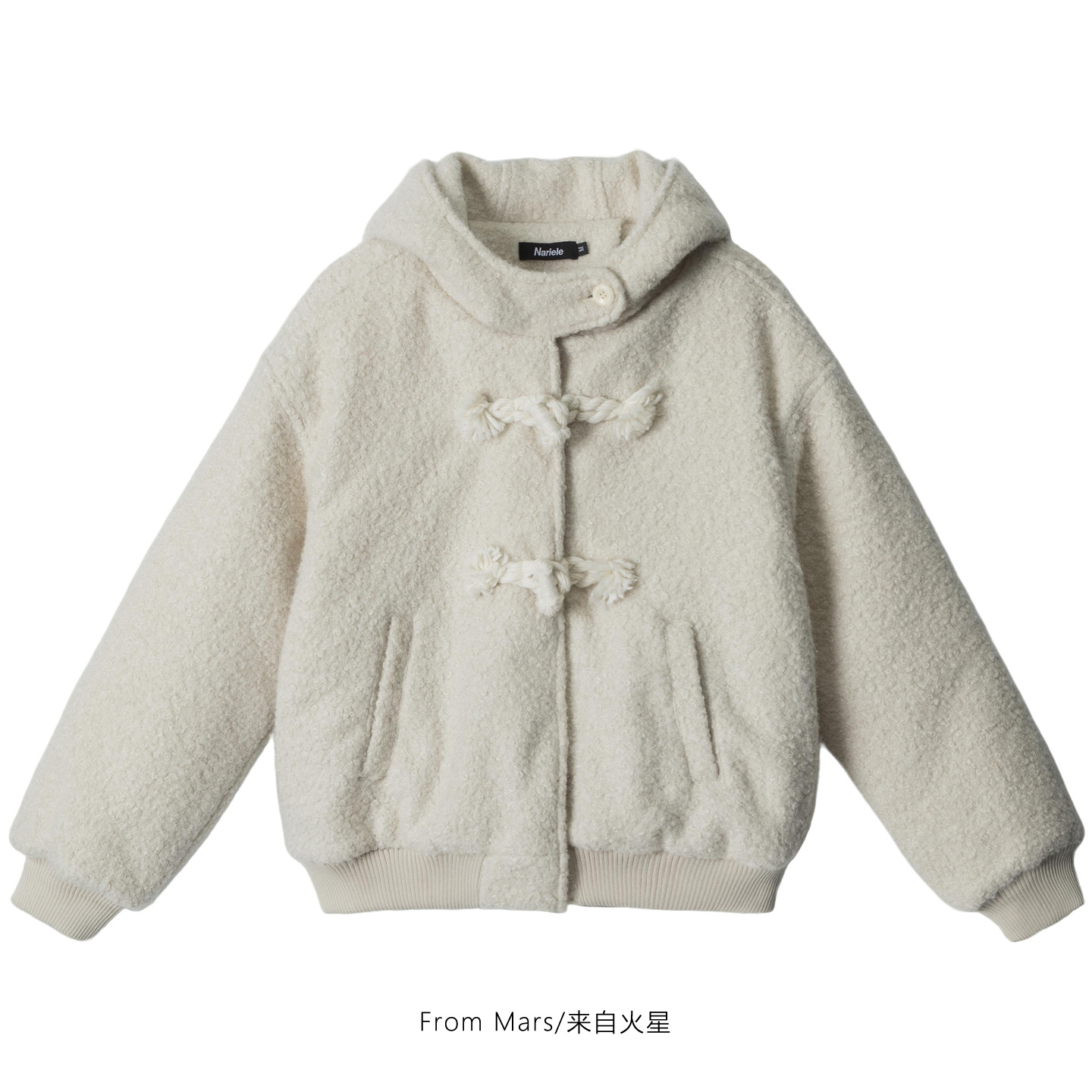 习惯一人夹棉加厚宽松连帽棉衣